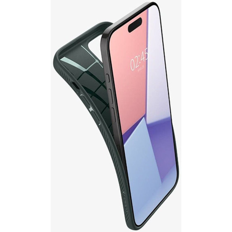 Чохол Spigen для Apple iPhone 15 Pro Liquid Air, Abyss Green